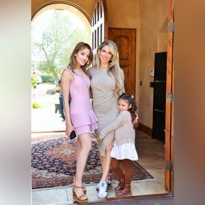 Revolve- Long sleeve wrap knit sweater dress